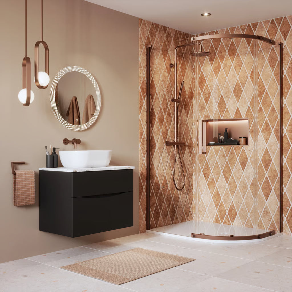 Crosswater Asura 8mm Quadrant Offset Single Door