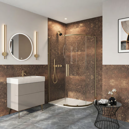 Crosswater Asura 8mm Quadrant Offset Single Door