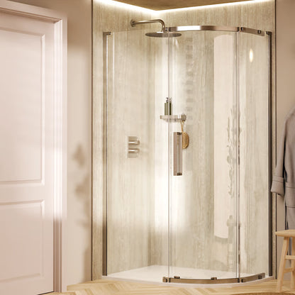 Crosswater Asura 8mm Quadrant Offset Single Door