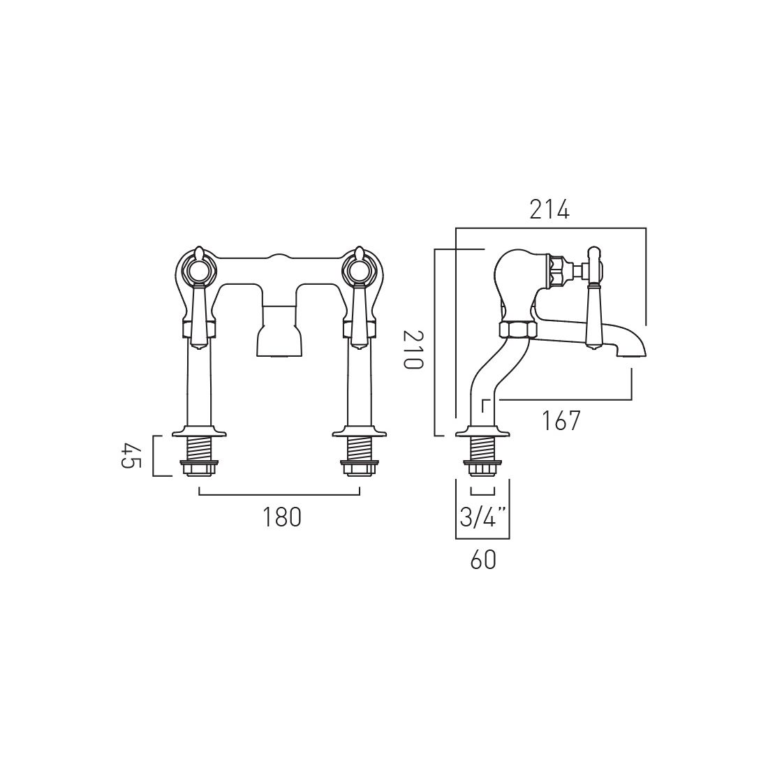 Vado Axbridge Bath Filler