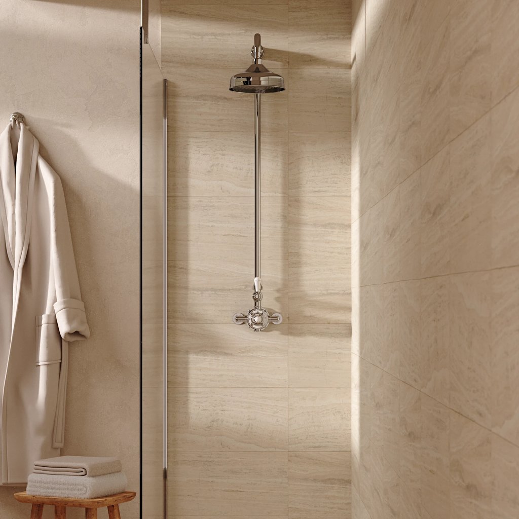 Crosswater Belgravia Thermo Shower Valve with Fixed Head in Chrome
