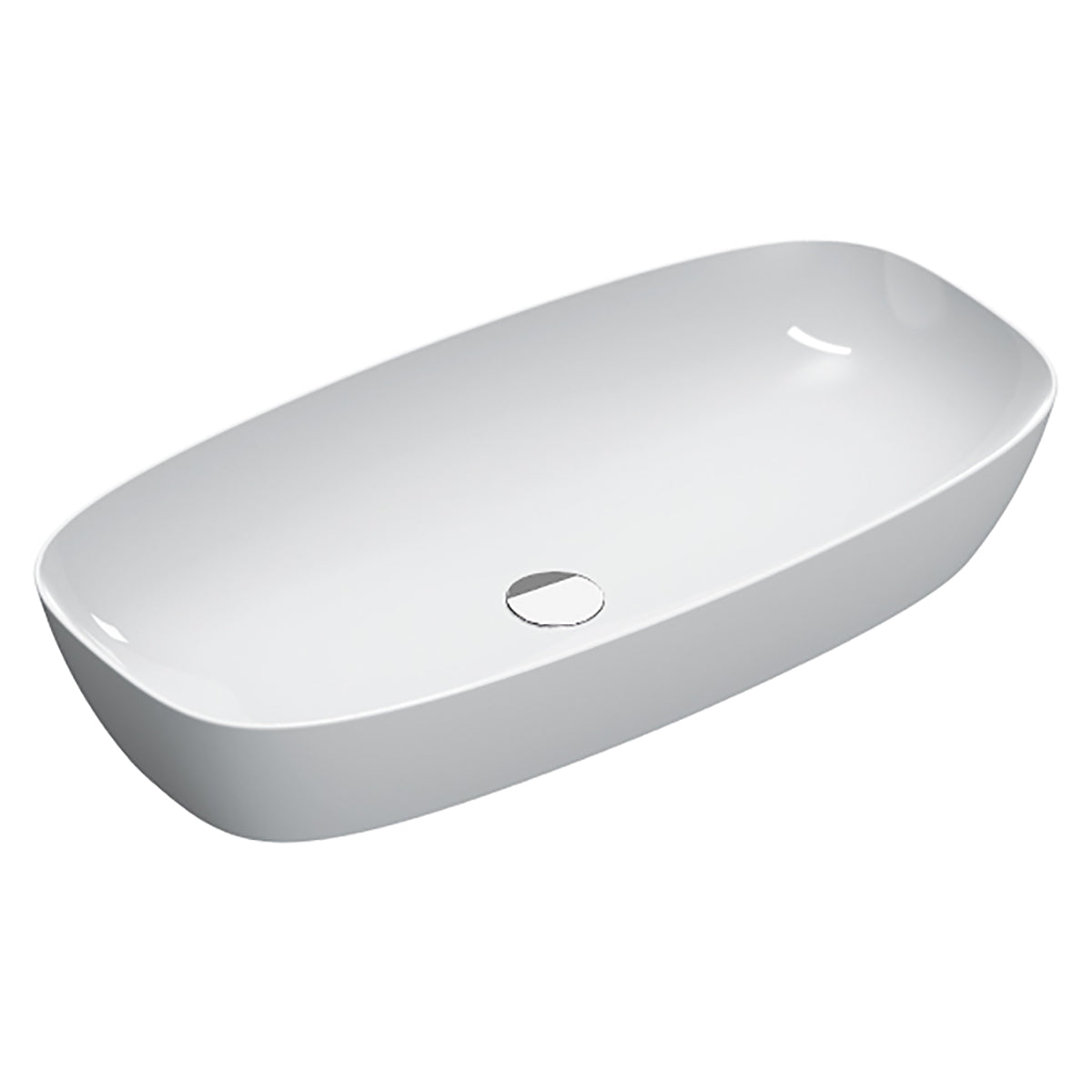 Catalano Alvea 80 Sit On Basin, Gloss White 80 x 40cm