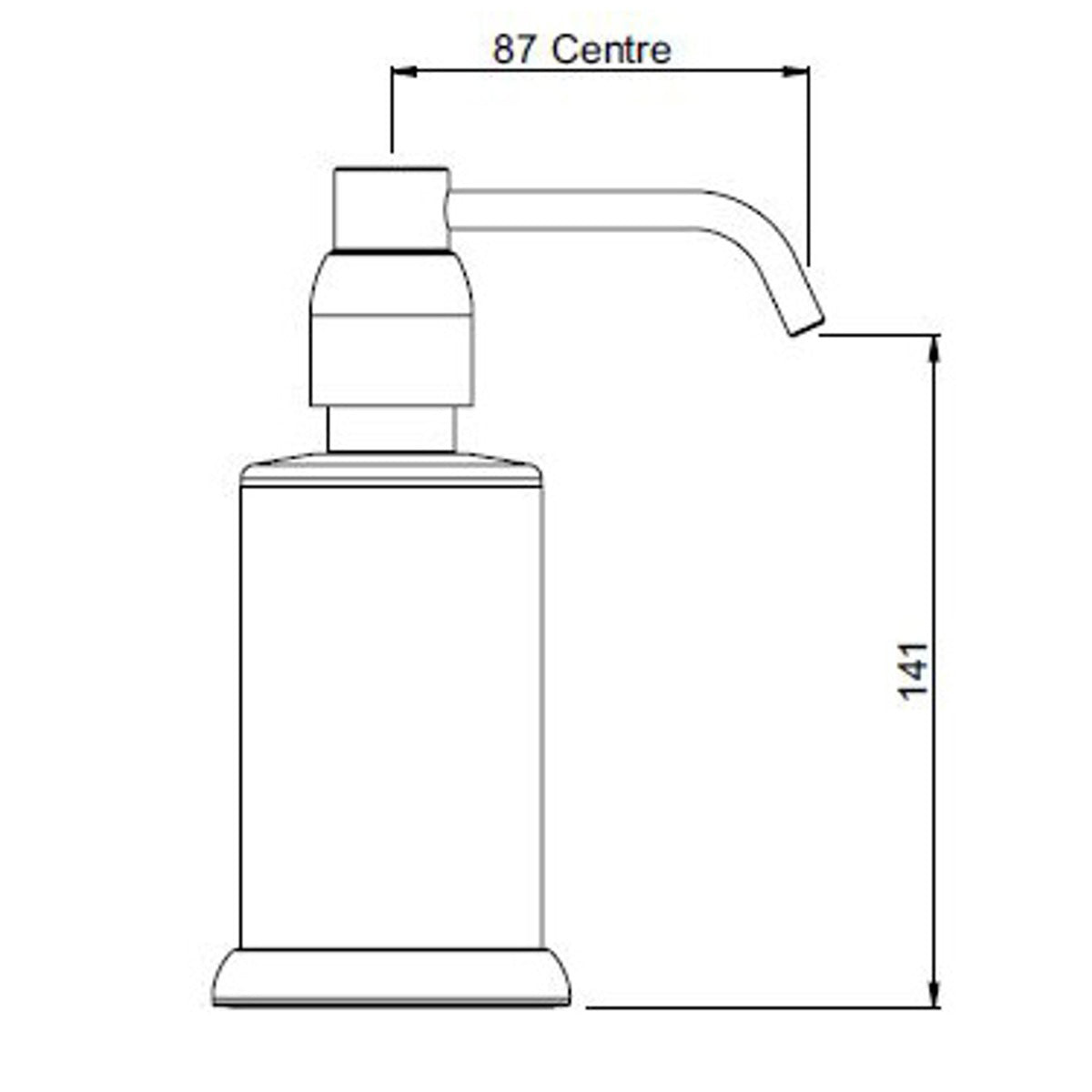 Perrin and Rowe Contemporary Collection Freestanding Soap Dispenser 6433