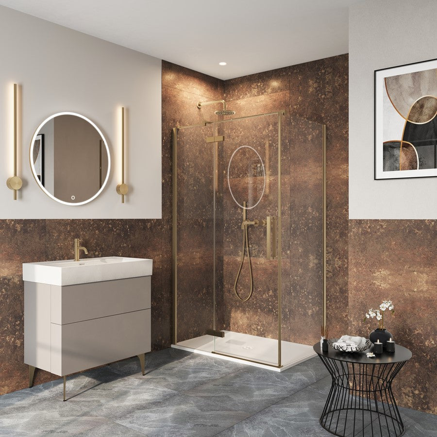 Crosswater Asura 8mm Hinged Door with Inline