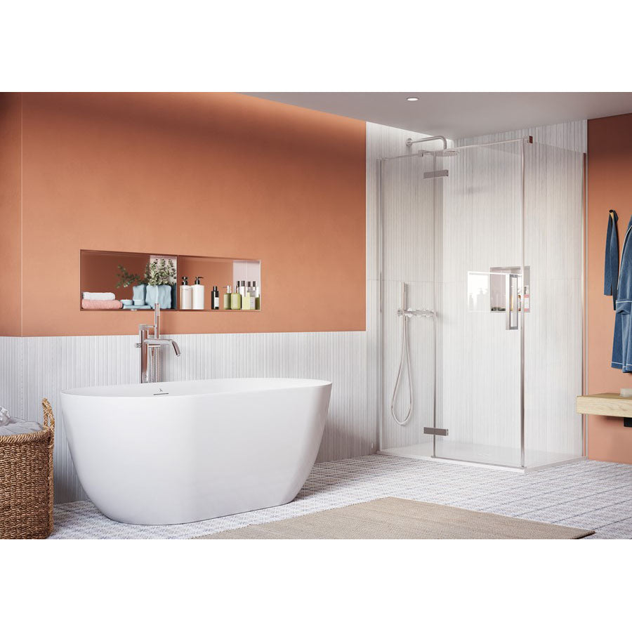 Crosswater Asura 8mm Hinged Door with Inline