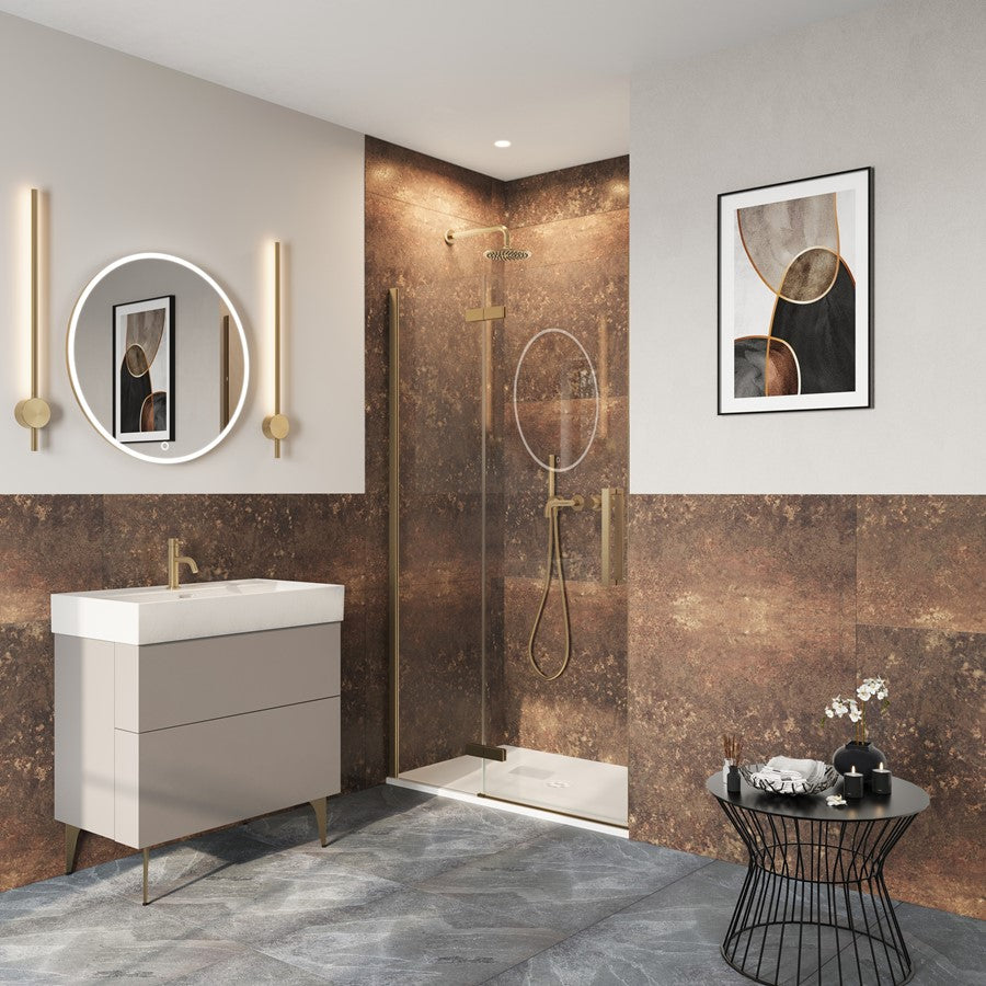 Crosswater Asura 8mm Hinged Door with Inline