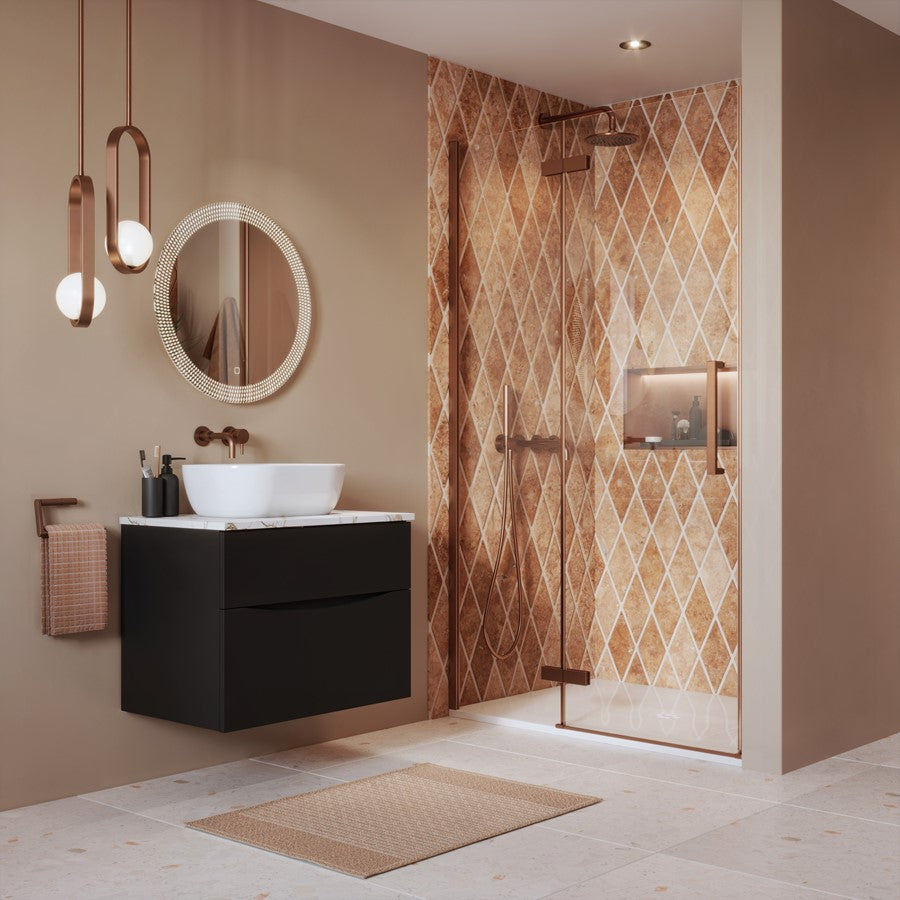 Crosswater Asura 8mm Hinged Door with Inline