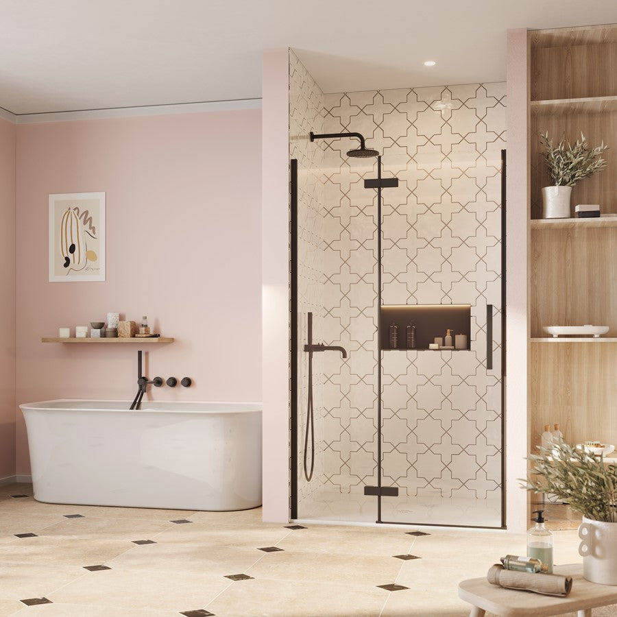 Crosswater Asura 8mm Hinged Door with Inline