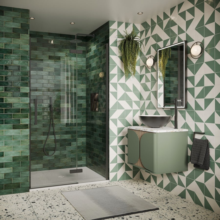 Crosswater Asura 8mm Hinged Door with Inline