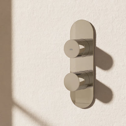 Crosswater Dial Central Single Outlet Thermostatic Shower Valve Chrome