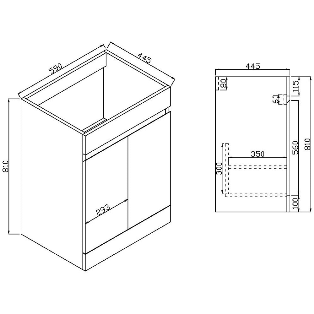 Luxe81 Empire 1100 Bathroom Furniture Set