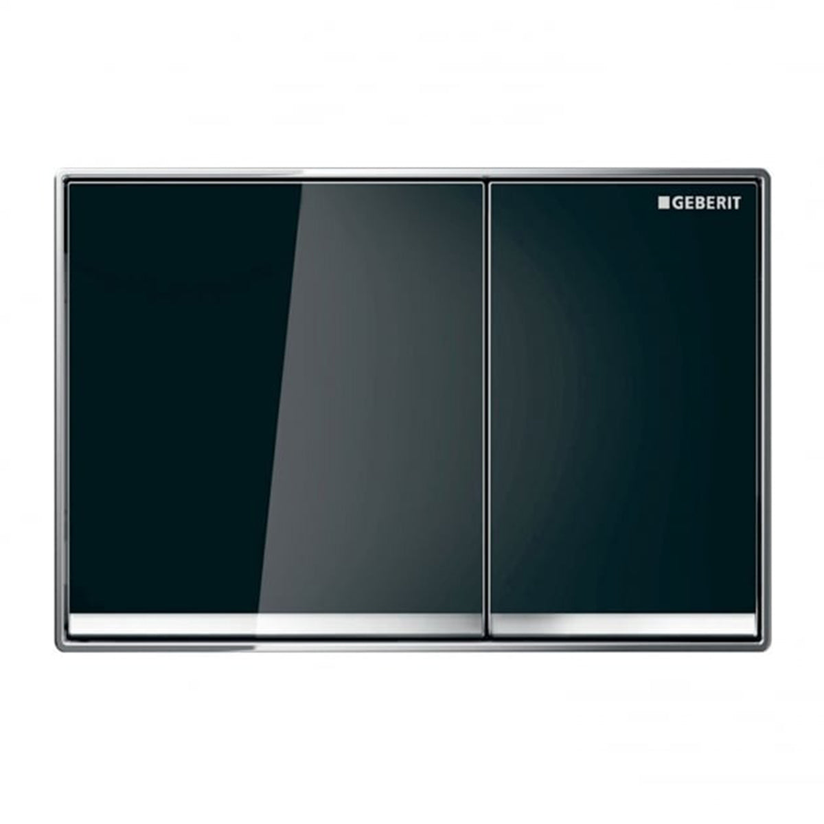 Geberit Omega60 Dual Flush Plate Black Glass