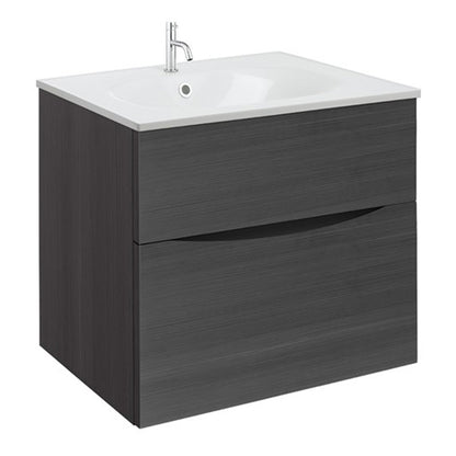 Crosswater Glide II 600 Unit with White Gloss Cast Mineral Marble Basin