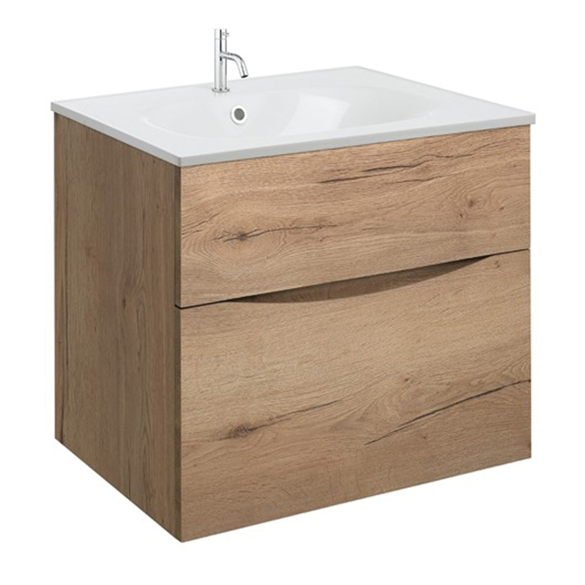 Crosswater Glide II 600 Unit with White Gloss Cast Mineral Marble Basin