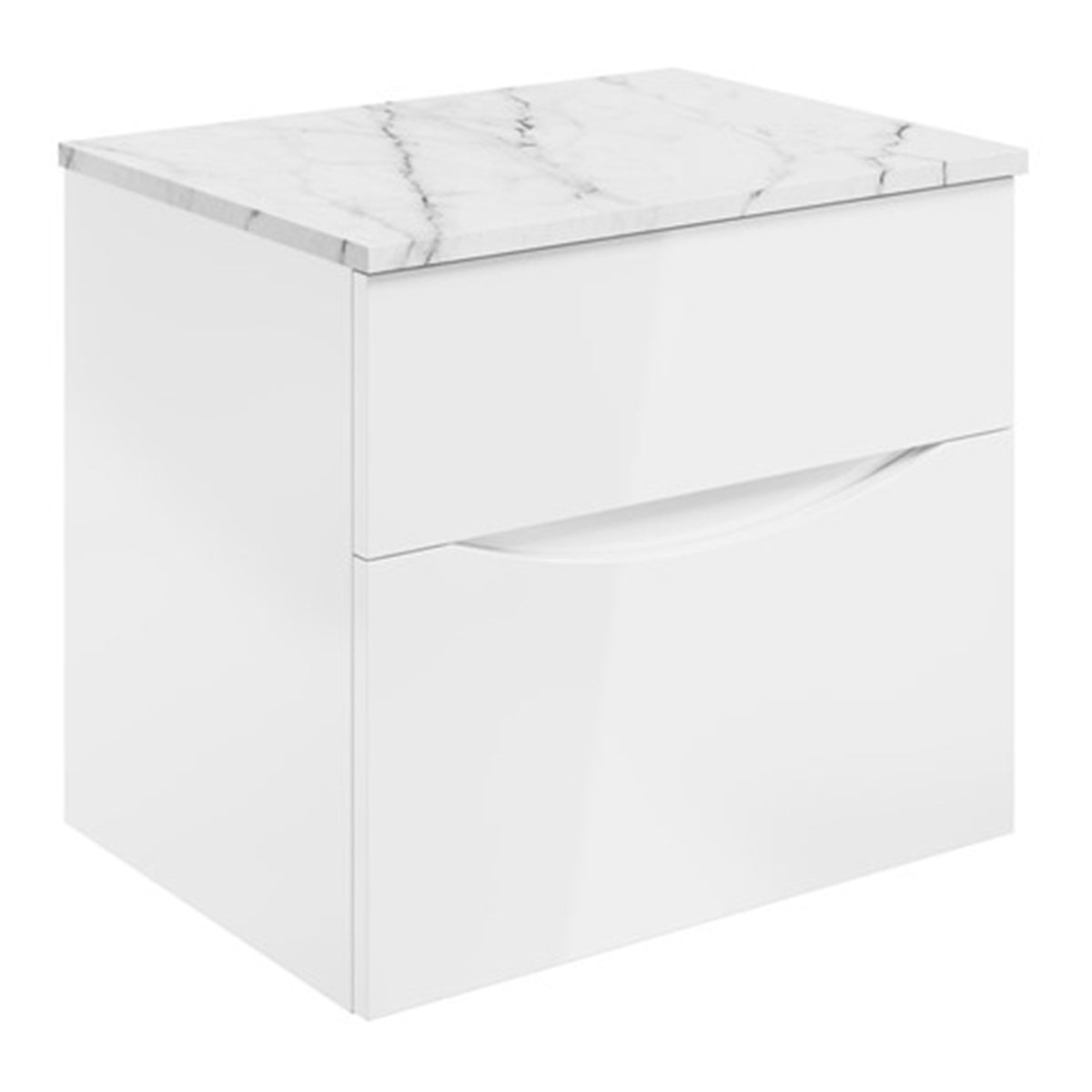 Crosswater Glide II 600 Unit with 610 Marble Effect Worktop