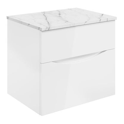 Crosswater Glide II 600 Unit with 610 Marble Effect Worktop