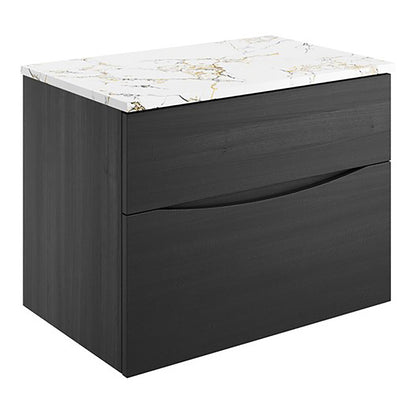 Crosswater Glide II 700 Unit with Gold Vein Estatuario Worktop