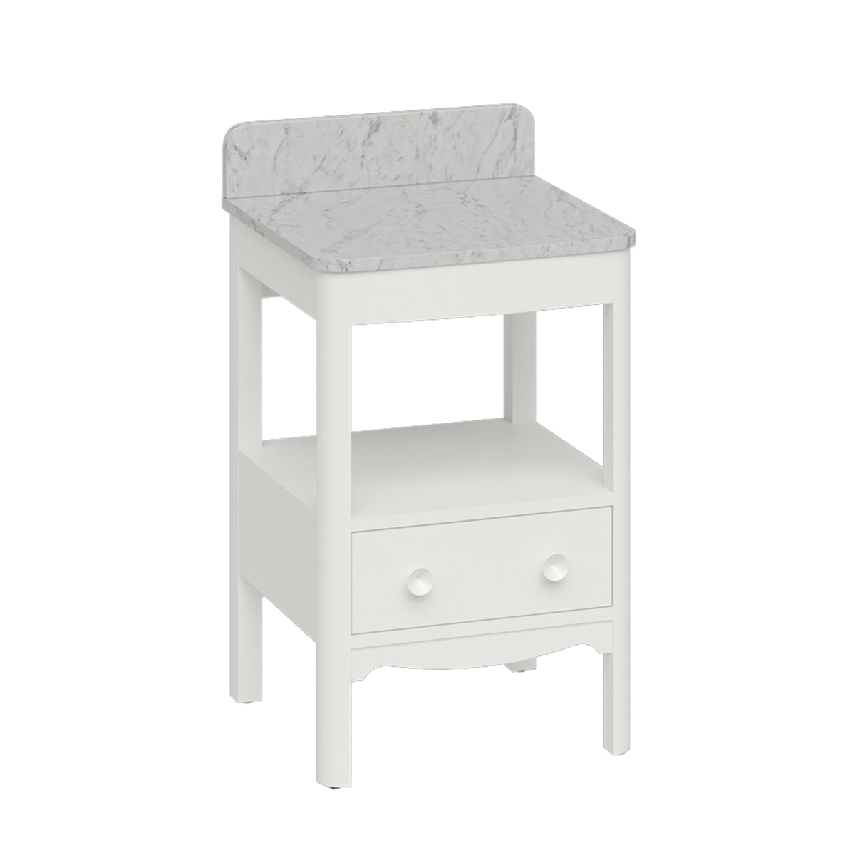 Burlington Bathrooms Guild 560 Furniture Unit with Carrara Worktop