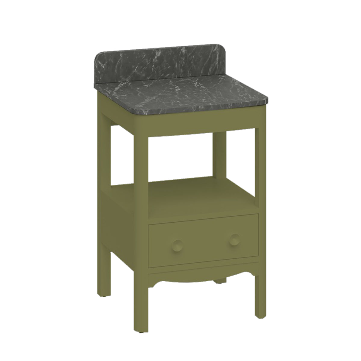 Burlington Bathrooms Guild 560 Furniture Unit with Marquina Worktop