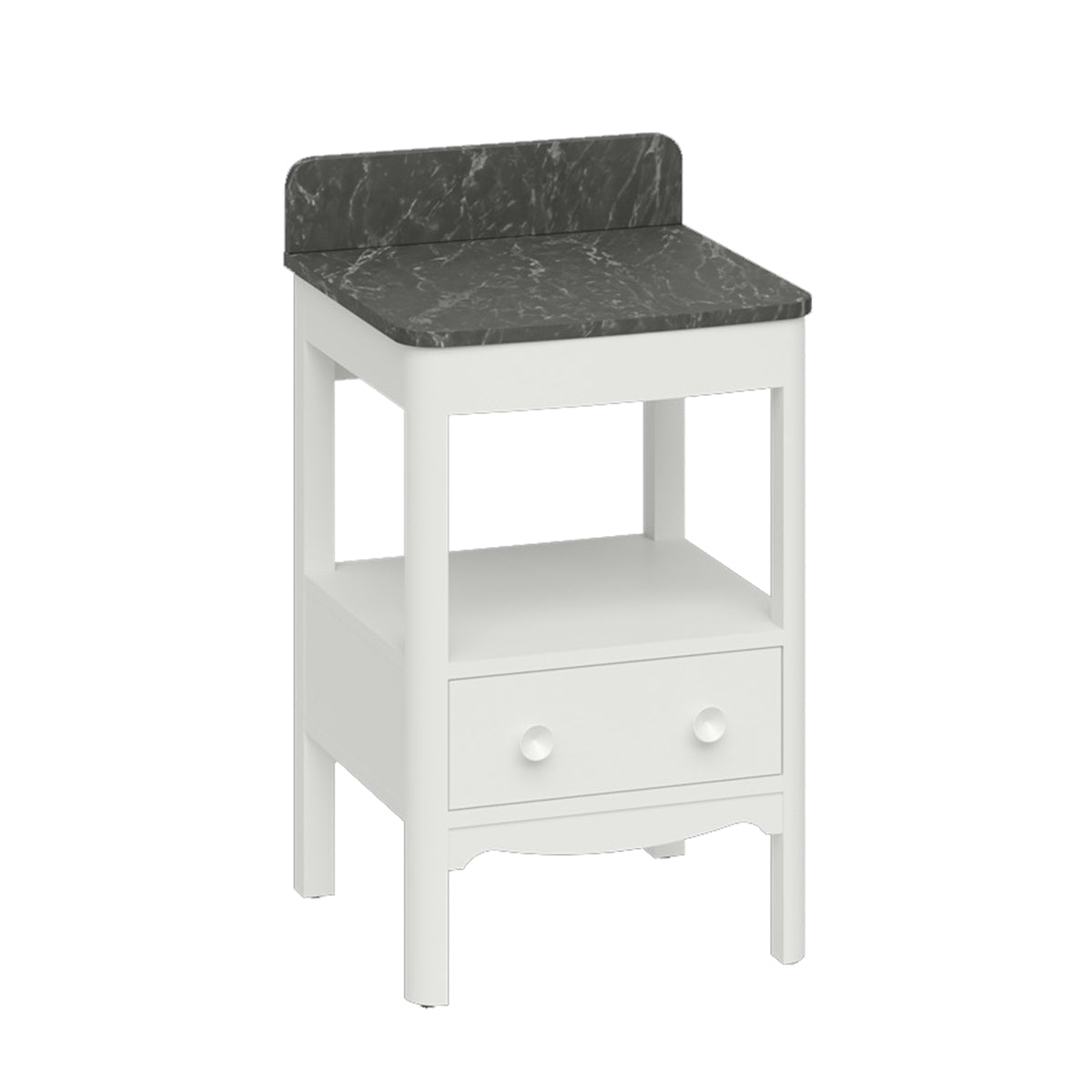 Burlington Bathrooms Guild 560 Furniture Unit with Marquina Worktop