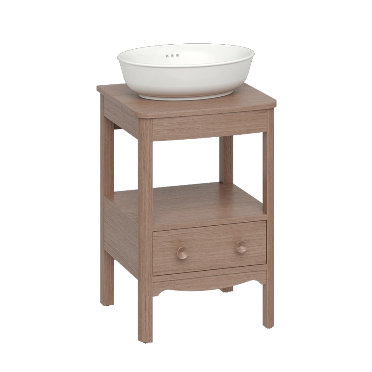 Burlington Bathrooms Guild 560 Furniture Unit with Oak Worktop