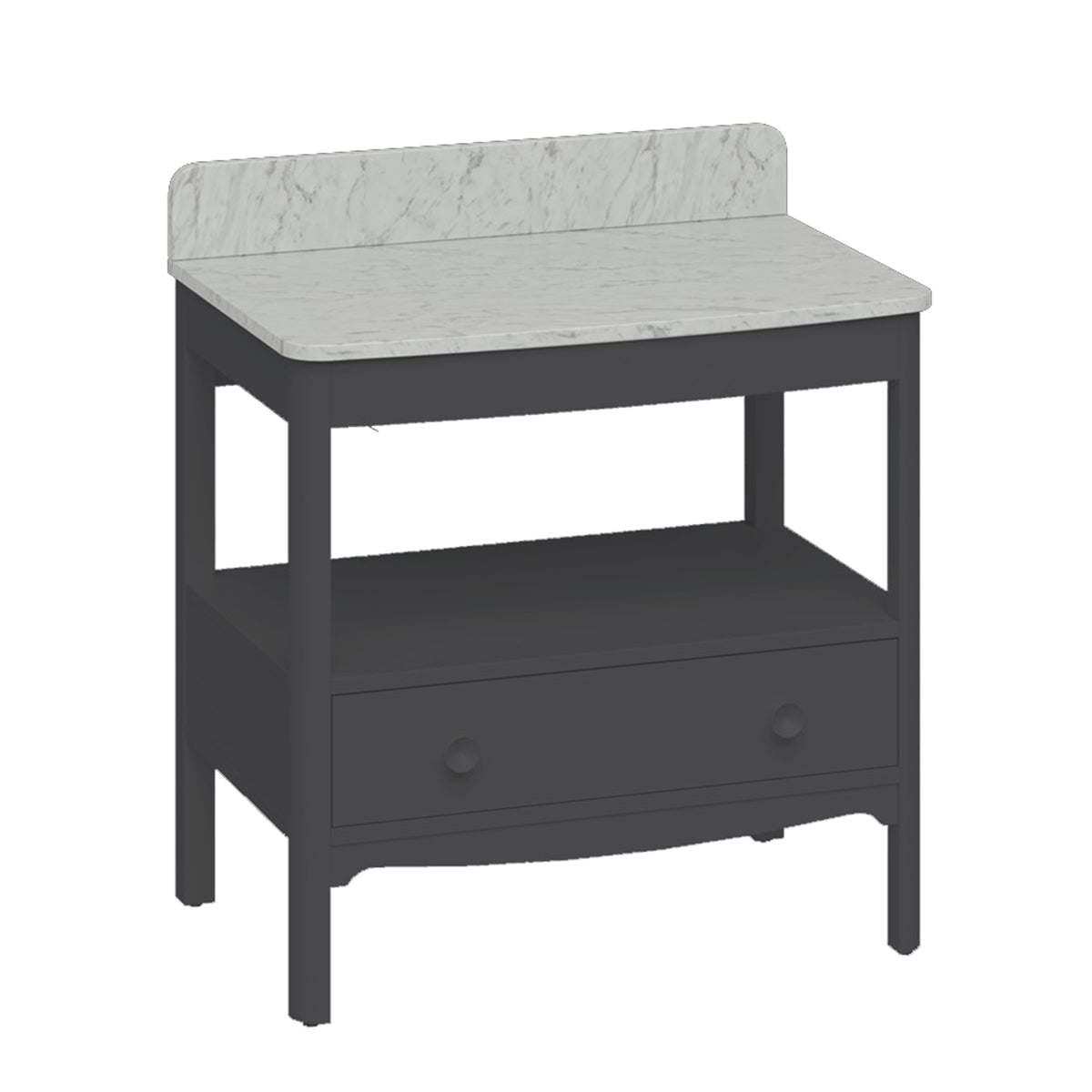 Burlington Bathrooms Guild 850 Furniture Unit with Carrara Worktop