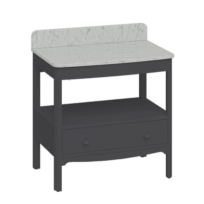 Burlington Bathrooms Guild 850 Furniture Unit with Carrara Worktop