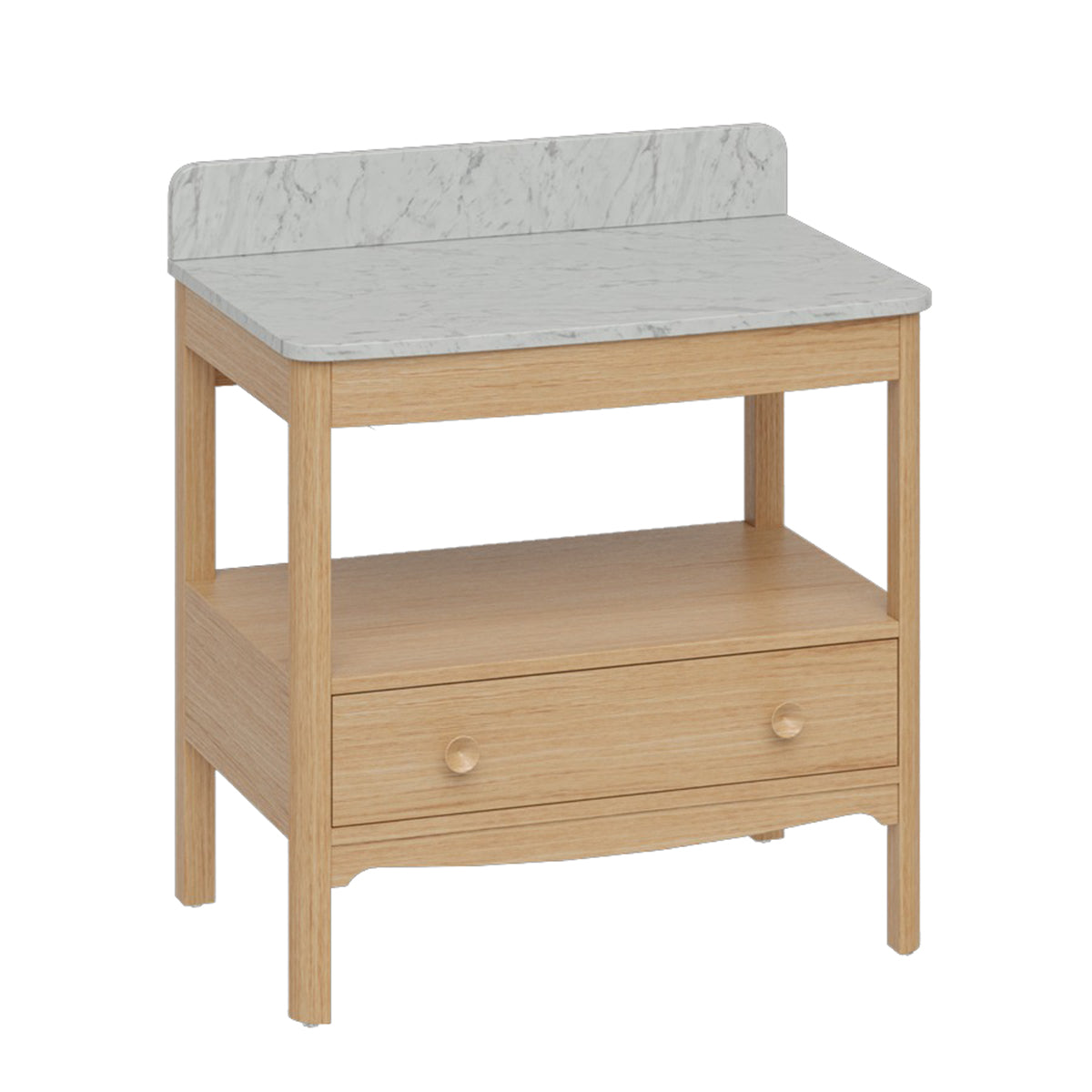 Burlington Bathrooms Guild 850 Furniture Unit with Carrara Worktop