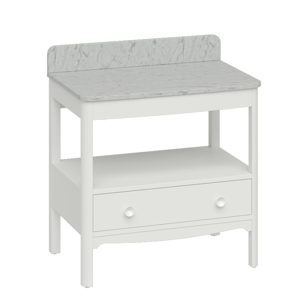 Burlington Bathrooms Guild 850 Furniture Unit with Carrara Worktop
