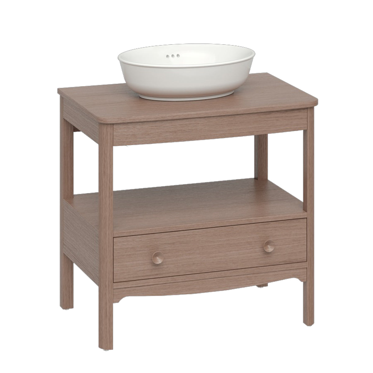 Burlington Bathrooms Guild 850 Furniture Unit with Oak Worktop