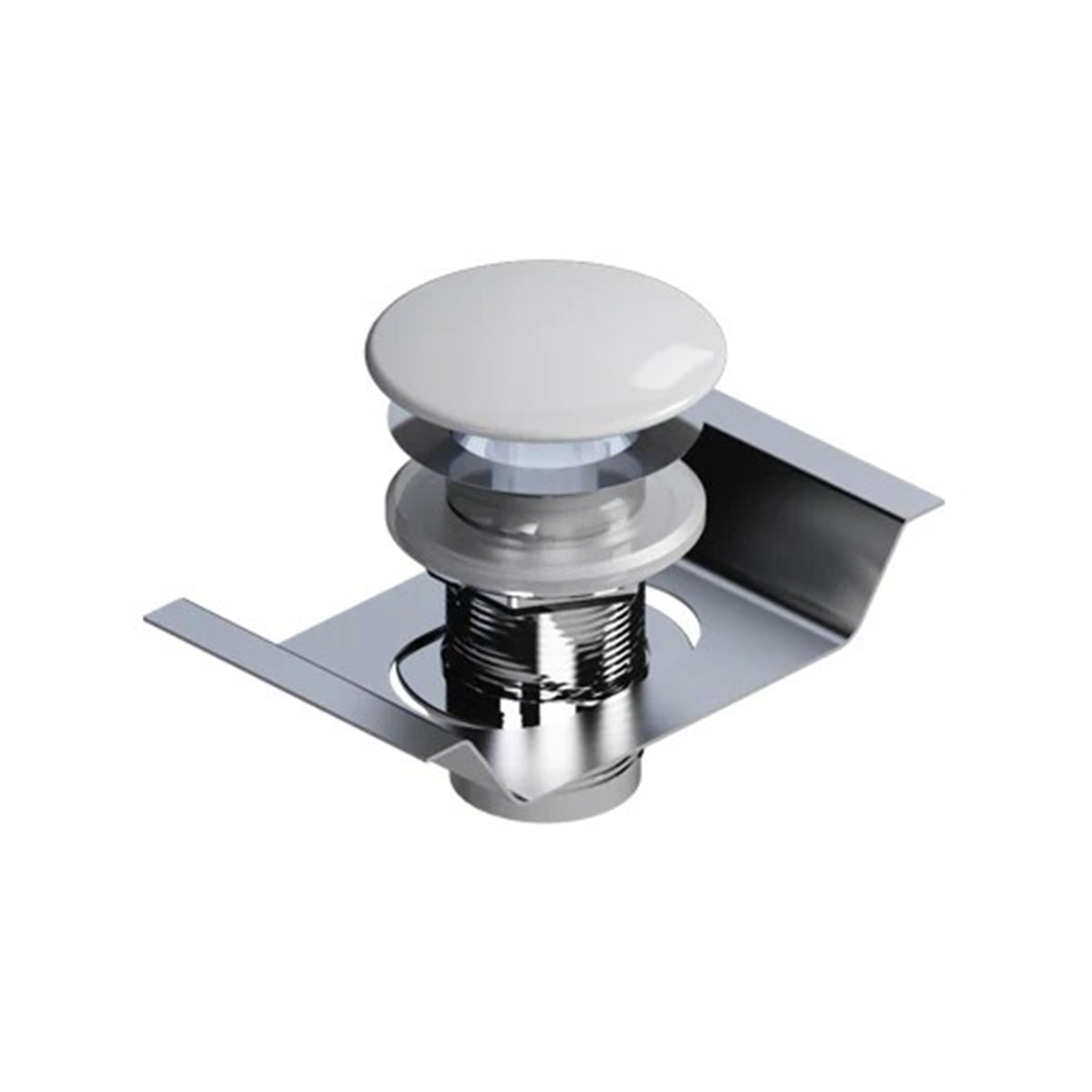 Catalano Zero Ceramic Glossy White Basin Waste with Fixing Plate