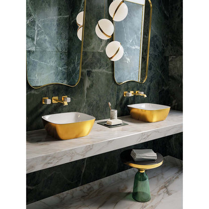 Catalano Alvea 40 Gold & Silver Countertop Basin, 40 x 40 x 14 cm