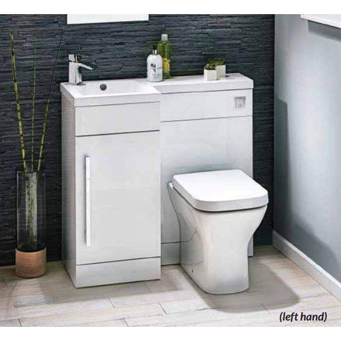 Luxe81 Lili 900mm Bathroom Furniture Pack - Gloss White