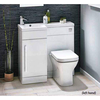 Luxe81 Lili 900mm Bathroom Furniture Pack - Gloss White