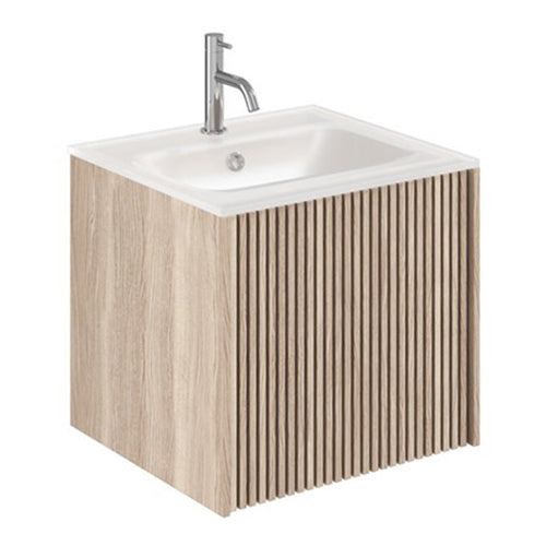 Crosswater Limit 500 Single Drawer Unit with Ice White Basins