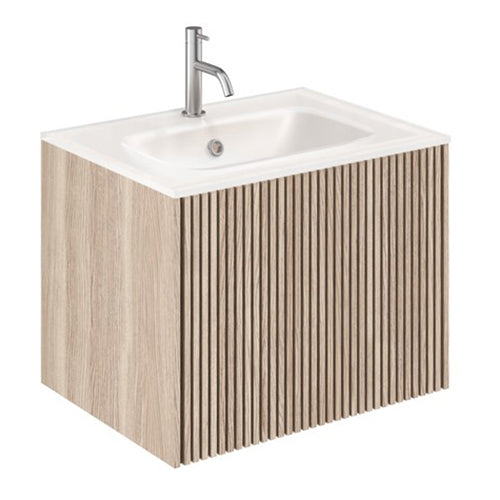 Crosswater Limit 600 Single Drawer Unit with Ice White Basin