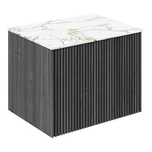 Crosswater Limit 600 Single Drawer Unit with Gold Vein Estatuario Worktop