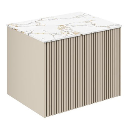 Crosswater Limit 600 Single Drawer Unit with Gold Vein Estatuario Worktop