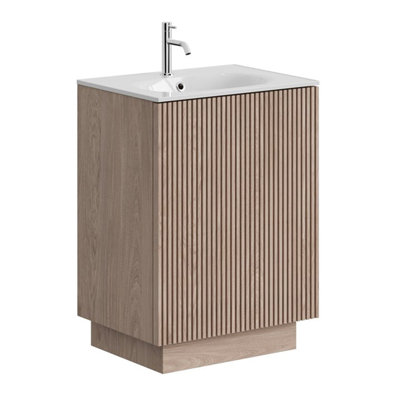 Crosswater Limit 600mm Floorstanding Door Unit with Cast Mineral Marble Basin