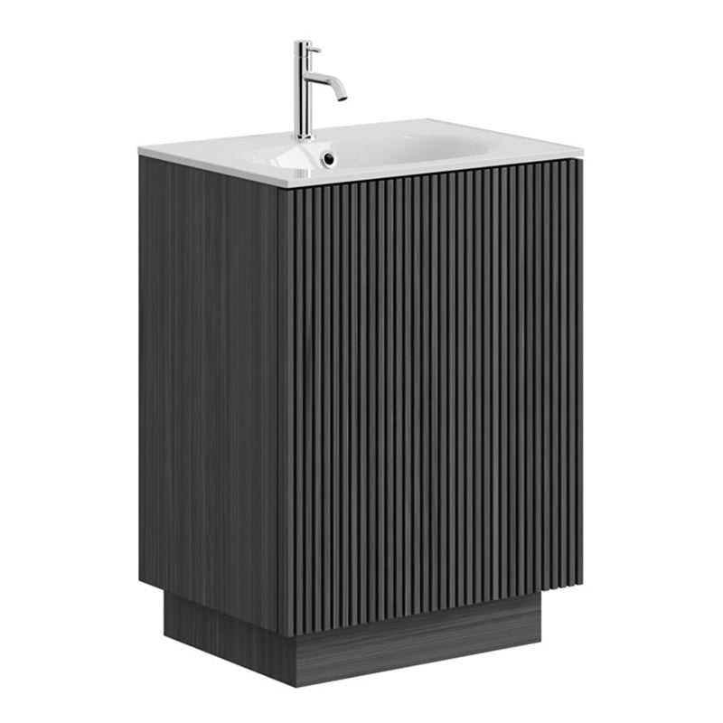 Crosswater Limit 600mm Floorstanding Door Unit with Cast Mineral Marble Basin