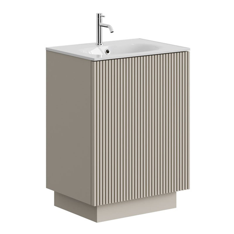 Crosswater Limit 600mm Floorstanding Door Unit with Cast Mineral Marble Basin