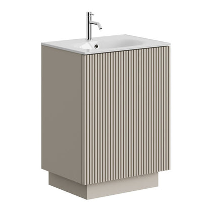 Crosswater Limit 600mm Floorstanding Door Unit with Cast Mineral Marble Basin