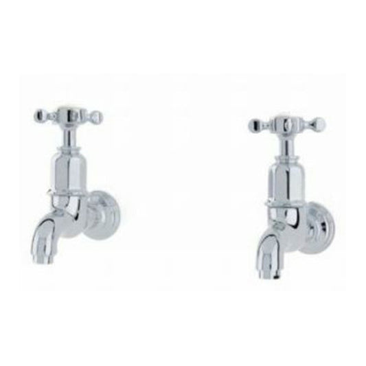 Perrin & Rowe Mayan 4328 Wall Mounted Kitchen Tap with Crosshead Handles