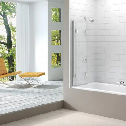 Hudson Reed Square Bath Screen with Rail - NSSQR