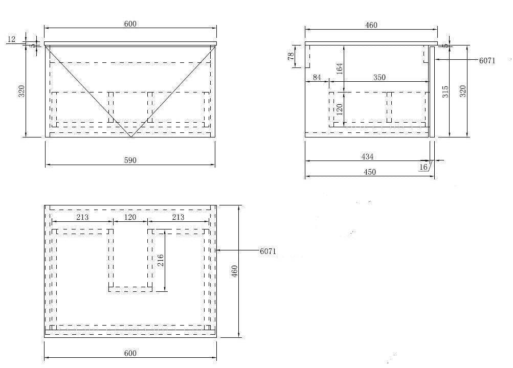 LUXE81 Nile Matte Cabinet With Matte Stone Basin or Ceramic