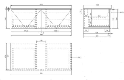 LUXE81 Nile Matte Cabinet With Matte Stone Basin or Ceramic