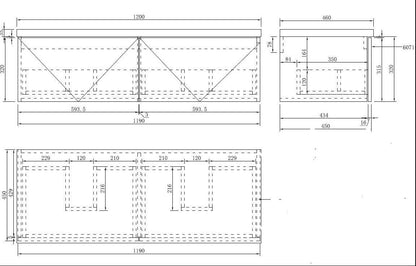 LUXE81 Nile Matte Cabinet With Matte Stone Basin or Ceramic