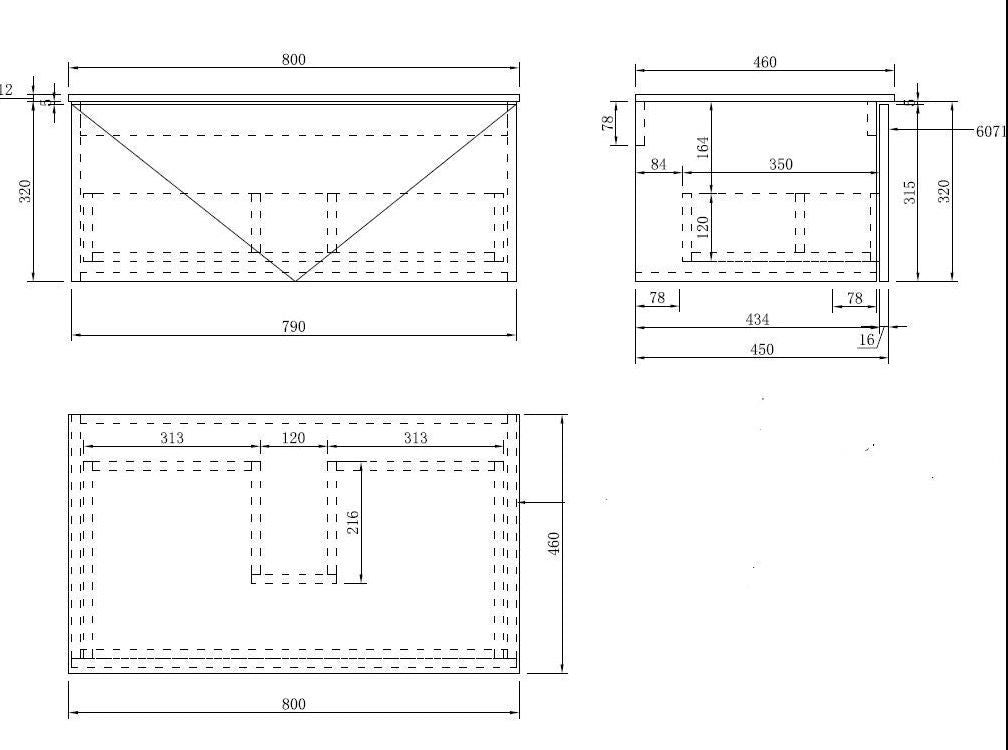 LUXE81 Nile Matte Cabinet With Matte Stone Basin or Ceramic