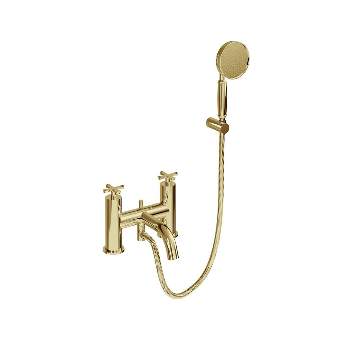 Burlington Riviera Bath Shower Mixer with Handset and Hose Kit