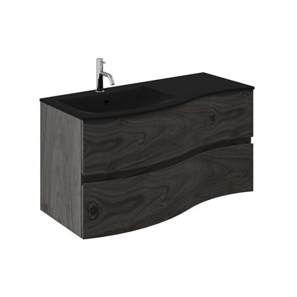 Crosswater Svelte 1000 Unit & Midnight Black Glass Basin
